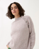 Buttoned Raglan Sweater in Sirdar Loveful 100% Recycled Tweed Blend DK (10781)