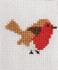 Counted Cross Stitch Kit: Christmas Greetings Card - Robin