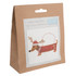 Christmas Felt Decoration Kit - Festive Dachshund