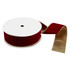 Premium Wire Edge Ribbon (63mm) - Velvet Red & Gold - Per Metre