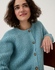 Round Neck Rib Cardigan in Sirdar Loveful 100% Recycled Tweed Blend DK (10780)