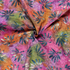 50's Cotton Batik: Leaves on Pink & Orange - Per ½ Metre
