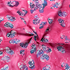 50's Cotton Batik: Butterflies on Pink Raspberry - Per ½ Metre