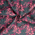 Cranberry Vine Floral Brocade on Dark Bottle - Per ½ Metre