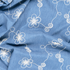 Whimsical Floral Embroidered Chambray in Denim Blue - Per ½ Metre
