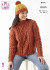 Cape, Sweater & Hat in King Cole Aran (6191)
