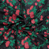 Embroidered Cherry Lace on Black - Per ½ Metre