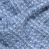 Spanish Linen Geometric Diamond in Cobalt & White - Per ¼ Metre
