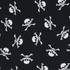 Cotton Poplin Print - Skull & Crossbones on Black - Per ½ Metre