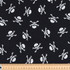 Cotton Poplin Print - Skull & Crossbones on Black - Per ½ Metre