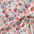 Cotton Poplin Print - Strawberries on White - Per ½ Metre