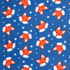 Anti-Pil Fleece: Foxes on Blue - Per ½ Metre