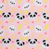 Anti-Pil Fleece: Pandas on Pink - Per ½ Metre