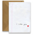 Greeting Card - I Like You