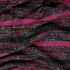 Woven Slub Coating Fuchsia & Tangerine Stripe on Black - Per ¼ Metre