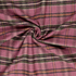 Polyester & Wool Mix Tartan in Pink, Olive & Orange - Per ½ Metre