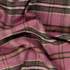 Polyester & Wool Mix Tartan in Pink, Olive & Orange - Per ½ Metre
