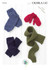 Childrens Mittens, Leg Warmers & Scarf in UKHKA Chunky (142)