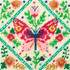 Half Stitch Tapestry Kit - Floral Butterfly
