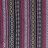 Recycled Ethnic Jacquard: Cerise Stripe on Black - Per ½ Metre