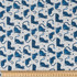 Cotton Poplin Print - Cat Silhouettes on White - Per ½ Metre