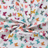 Cotton Poplin Print - Butterflies on White - Per ½ Metre
