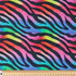 Cotton Poplin Print - Neon Ombre Zebra - Per ½ Metre