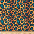 Cotton Poplin Print - Teal Leopard - Per ½ Metre