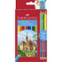 Faber Castell Eco Colour Pencils w/3 Free & Sharpener (12PK)