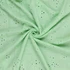 Embroidered Cotton Double-Gauze Seersucker in Mint - Per ½ Metre