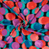 Soft Touch Viscose Satin w/Overlapping Circles - Per ½ Metre