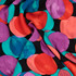 Soft Touch Viscose Satin w/Overlapping Circles - Per ½ Metre