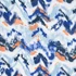 Cotton Watercolour Brush Gauze in Blue - Per ½ Metre