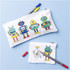 Mini Craft Kit Textile Colouring - Robot