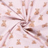 Toybox Treasures: Vintage Teddy Pink Stripe - 100% Cotton