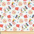 Narrowboat Decor in White - 100% Cotton