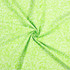 White Swirls on Lime Green - 100% Cotton