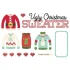 Die-Cut Embellishments (13pcs) - Ugly Christmas Sweater