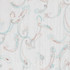 Crinkle Cotton in White w/Teal & Cocoa Folk Art Embroidery - Per ½ Metre