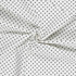Stretch Polycotton Polka Dots on Ivory - Per ½ Metre