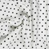 Stretch Polycotton Polka Dots on Ivory - Per ½ Metre