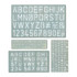 Lettering Stencils Set (4pcs)