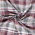 Cotton Shirting Tartan in Platnium & Mulberry - Per ½ Metre