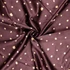 Viscose Satin in Chestnut Brown w/Gold Nuggets - Per ½ Metre