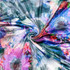 Large Granny Floral Stretch Polyester Velour - Per ¼ Metre