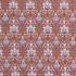 100% Cotton Lawn Blue & Gold Florals on Brown - Per ½ Metre