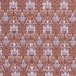 100% Cotton Lawn Blue & Gold Florals on Brown - Per ½ Metre