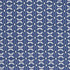 Blue Viscose Twill w/Interlocking Geo Deisgn - Per ½ Metre