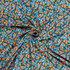 Extra-Wide Viscose Jersey in Papaya & Azure Allover Floral - Per ½ Metre