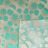 Half Moon Brocade in Aqua & Gold - Per ¼ Metre